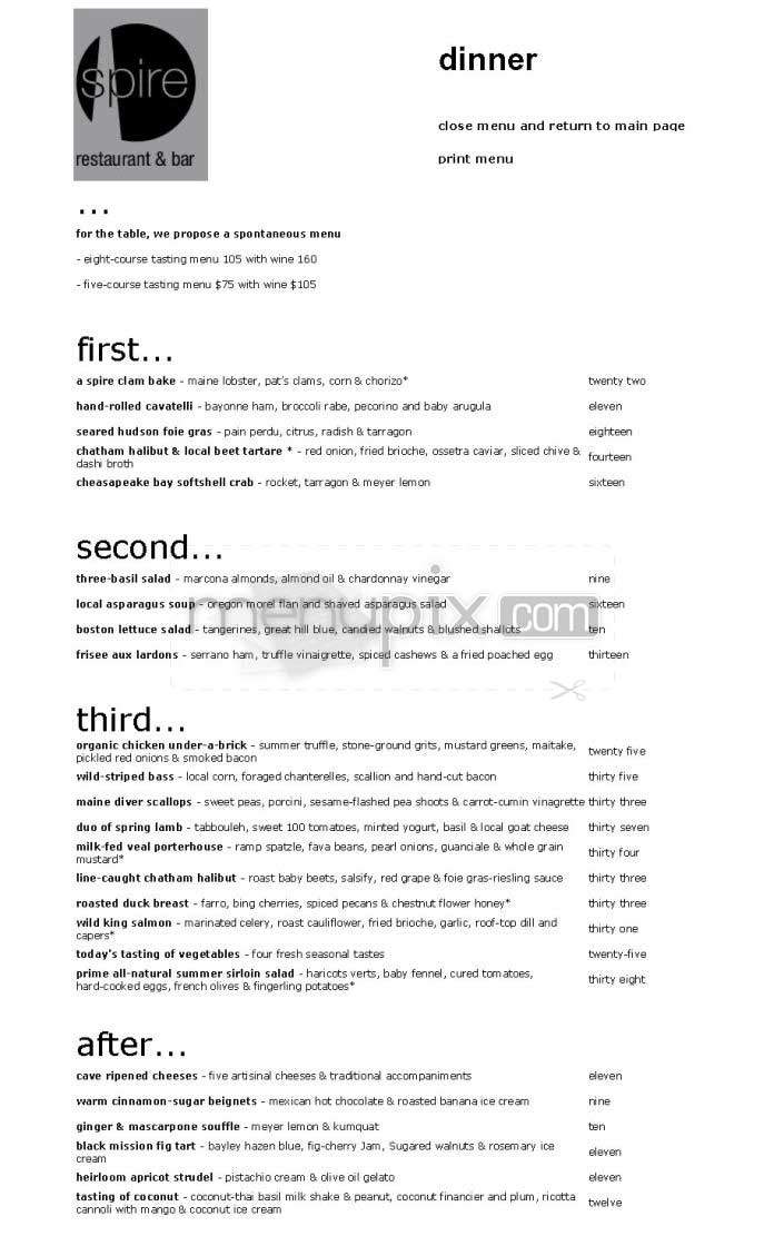 Ko Prime - Boston, MA menu_pic
