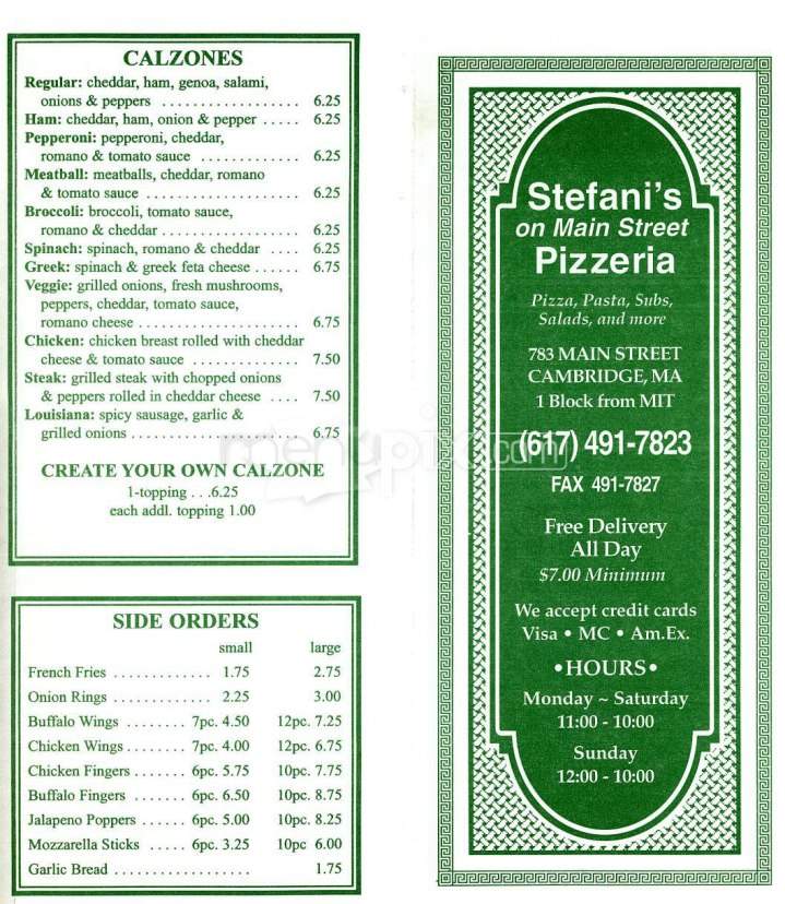 /989/Stefanis-Pizzeria-Cambridge-MA - Cambridge, MA