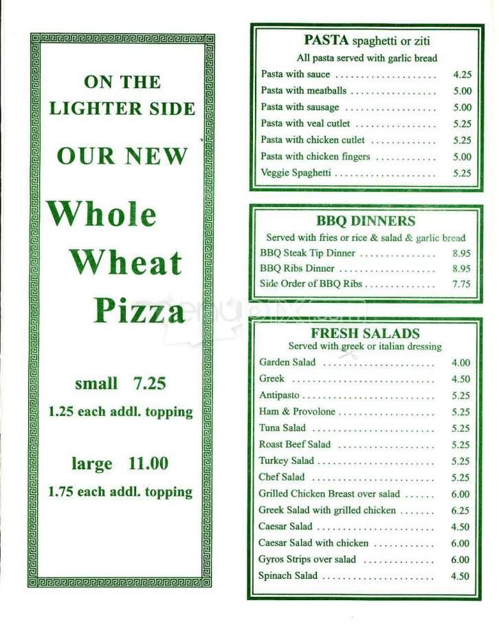 Stefani's Pizzeria - Cambridge, MA menu_pic