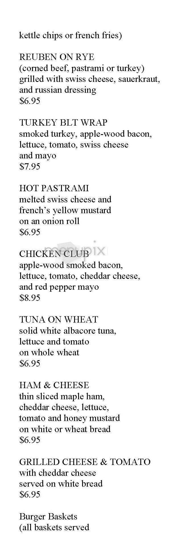 Sweet Water Cafe - Boston, MA menu_pic