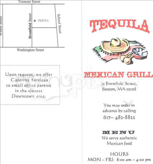 Tequila Mexican Grill - Boston, MA menu_pic