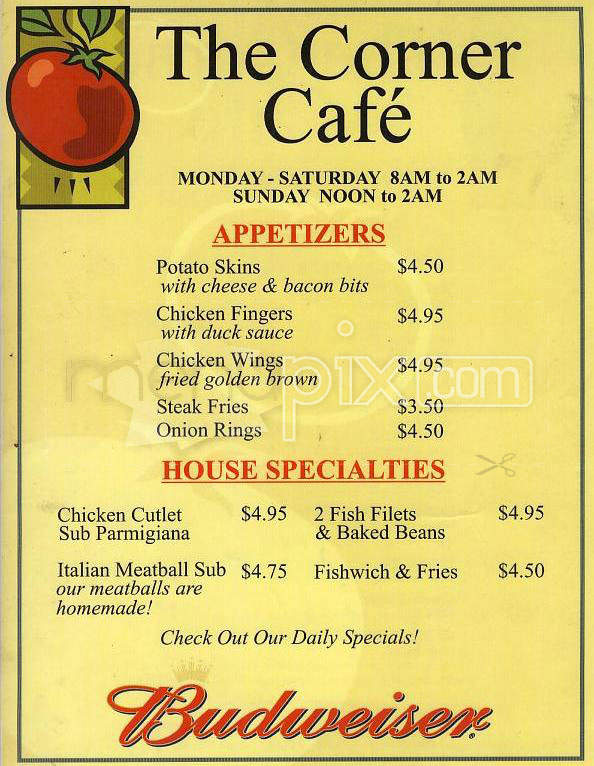 The Corner Cafe - Lexington, TN menu_pic
