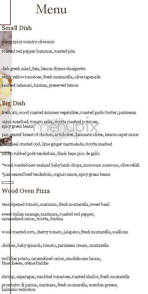 The Dish - Boston, MA menu_pic