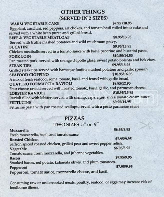 The Hill Tavern - Boston, MA menu_pic