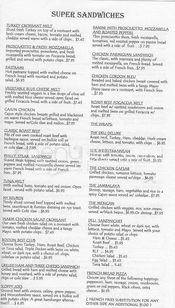 Thornton's - Boston, MA menu_pic