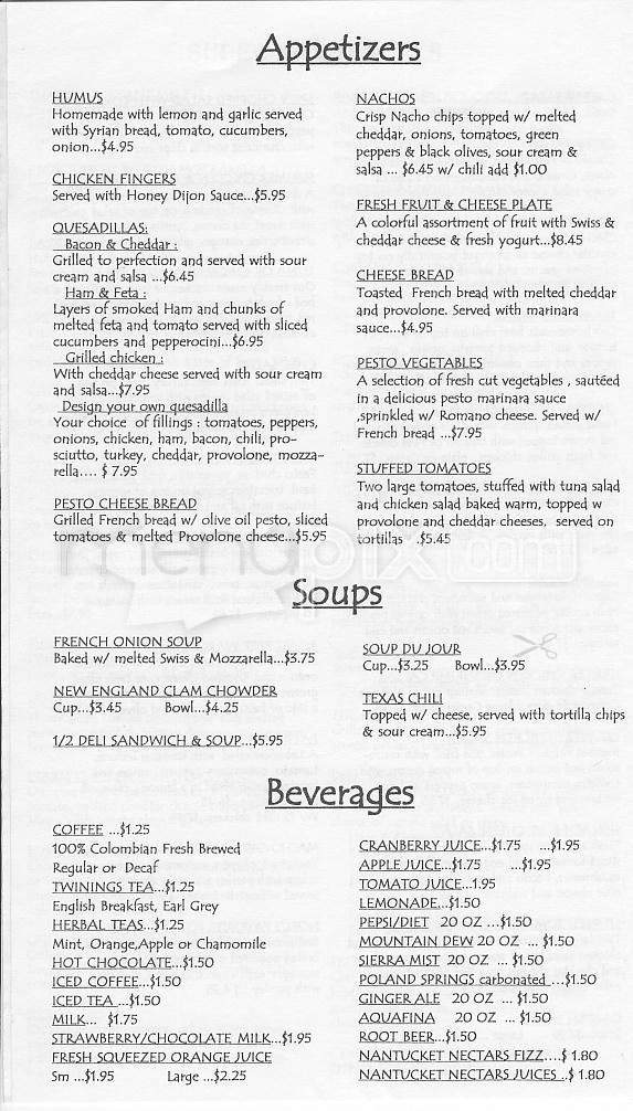 Thornton's - Boston, MA menu_pic