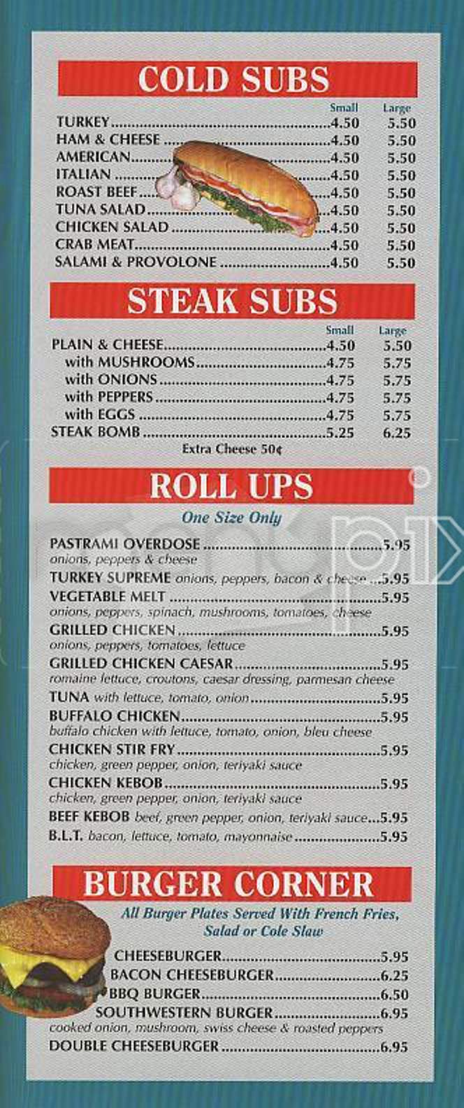 Tommy's Famous NY Pizza - Cambridge, MA menu_pic