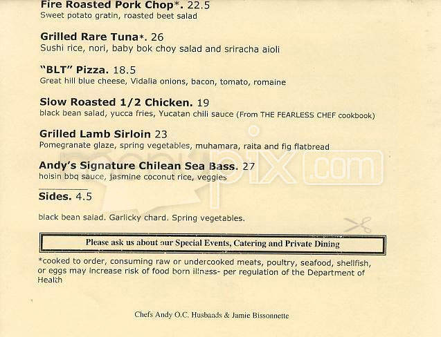 Tremont 647 - Boston, MA menu_pic