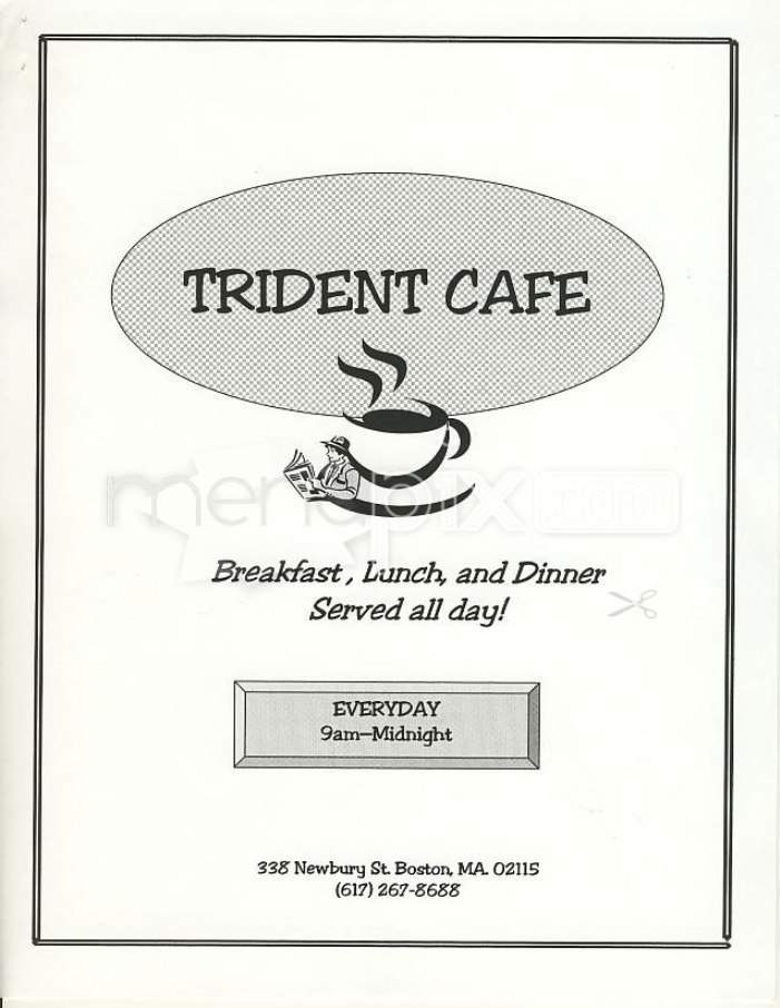 Trident Cafe - Boston, MA menu_pic