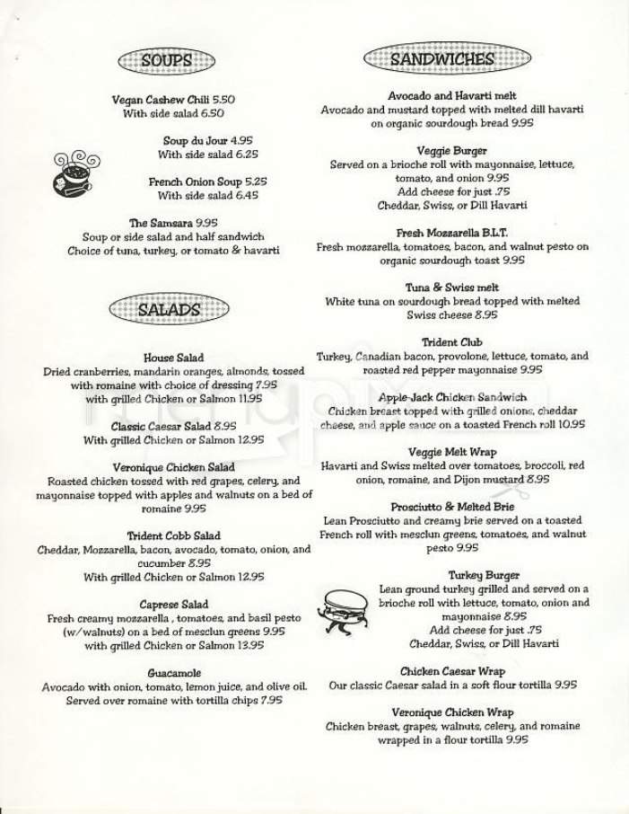 Trident Cafe - Boston, MA menu_pic