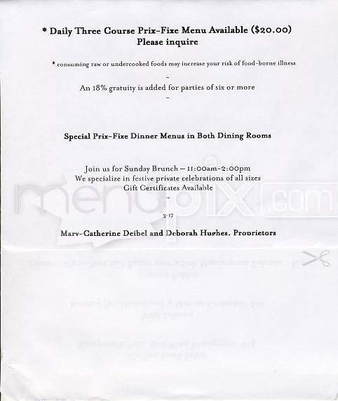Upstairs On The Square - Cambridge, MA menu_pic