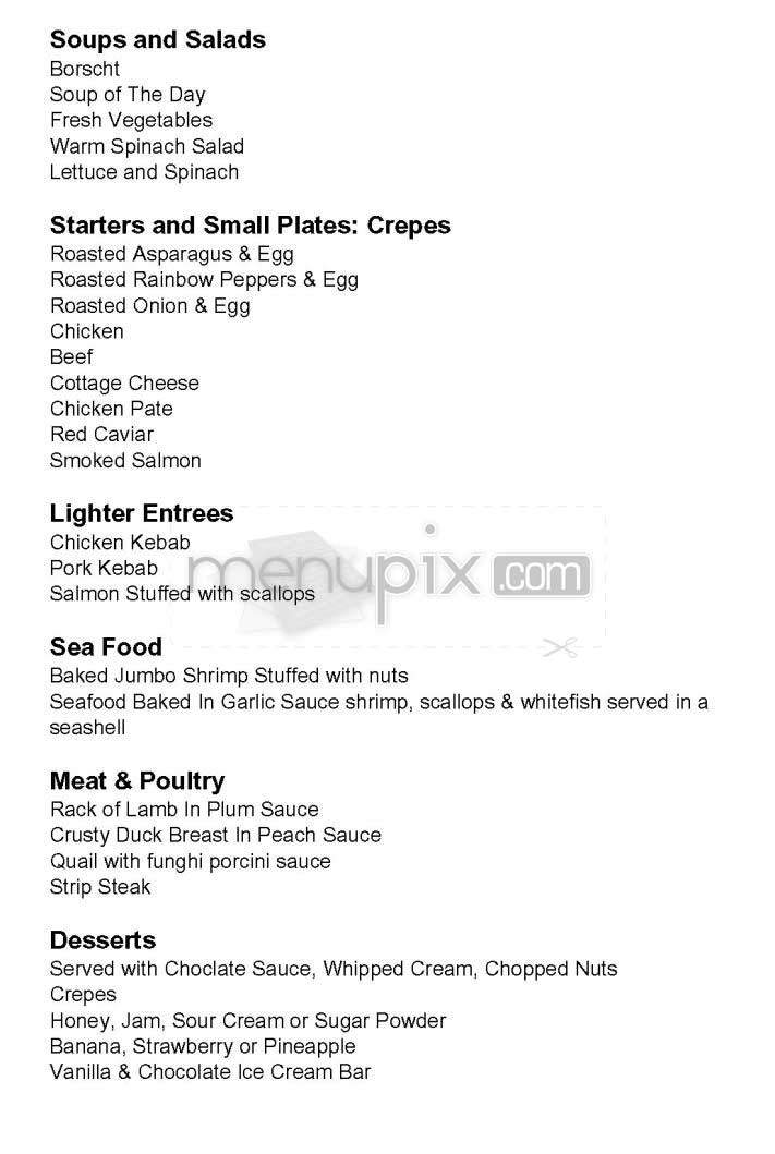 Victor's Cafe - Brookline, MA menu_pic