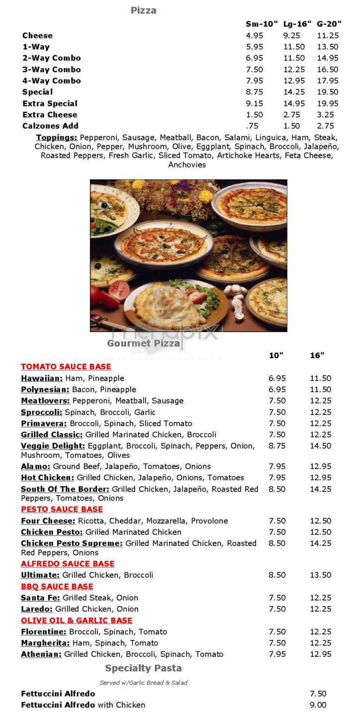 Village Fare Pizza - Brookline, MA menu_pic