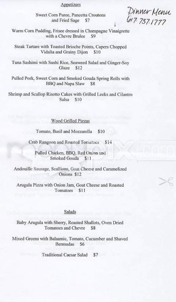 Vinalia - Boston, MA menu_pic