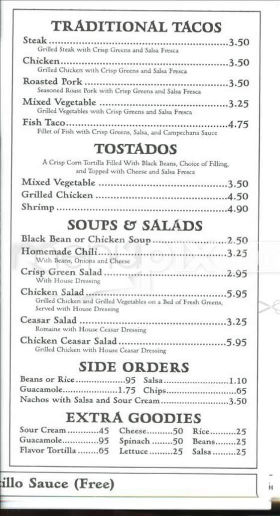Viva Burrito - Dauphin, PA menu_pic