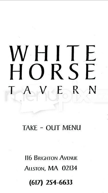 White Horse Tavern - Allston, MA menu_pic