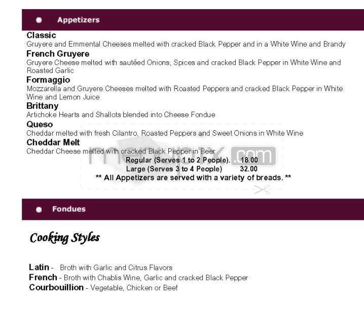 The Wine Cellar - Boston, MA menu_pic