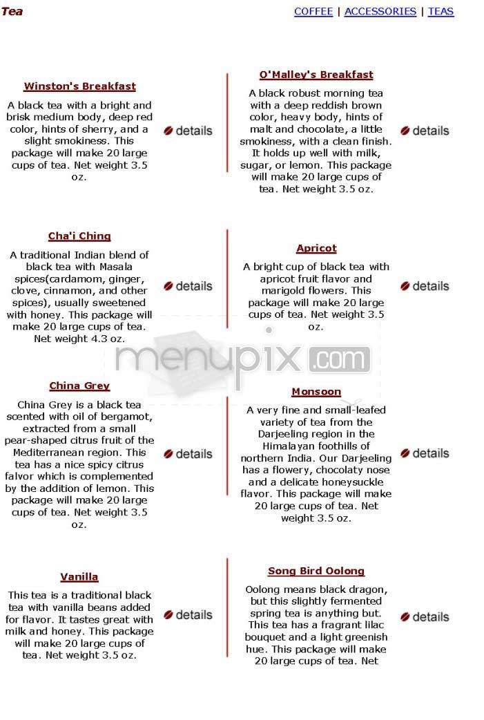 Espresso Royale - Champaign, IL menu_pic