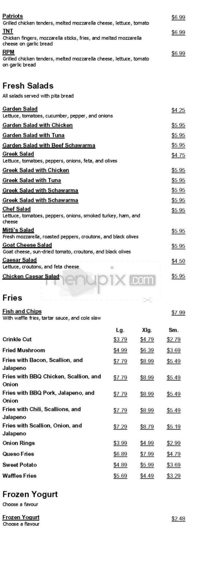 Redneck's Roast Beef - Allston, MA menu_pic
