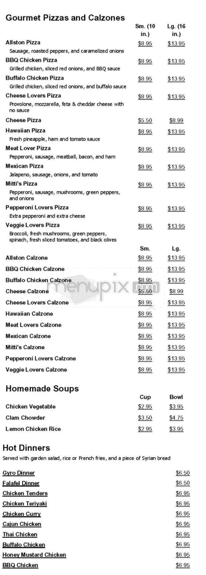 Redneck's Roast Beef - Allston, MA menu_pic