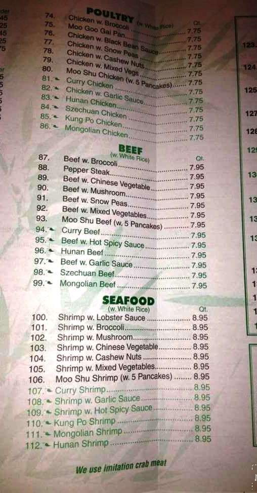 Bamboo Express - Jacksonville, FL menu_pic