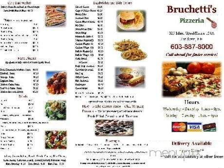 Bruchetti's - Sandown, NH menu_pic