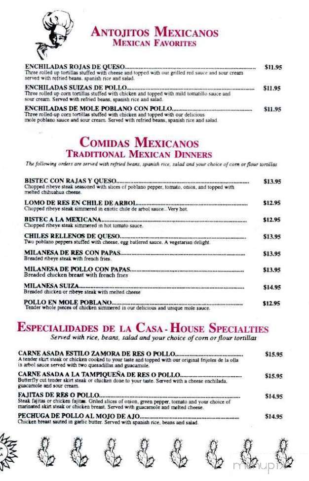 Buchos Restaurant - Bolingbrook, IL menu_pic
