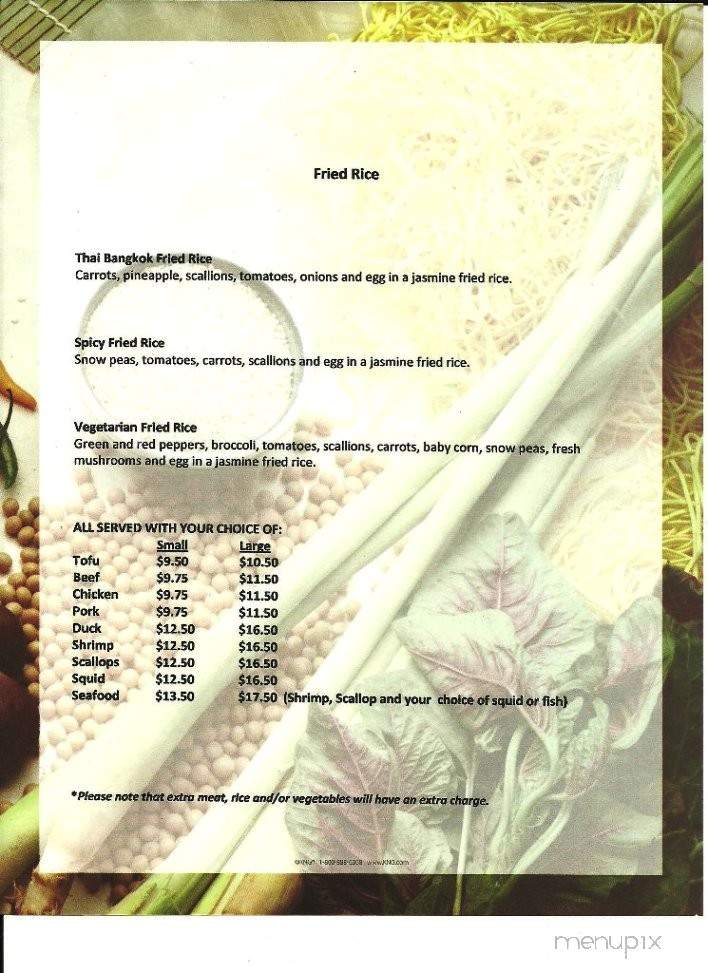Bangkok Restaurant - Ellsworth, ME menu_pic