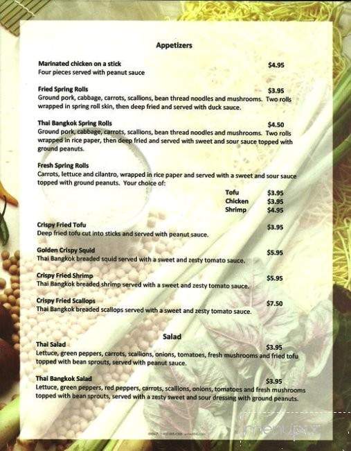Bangkok Restaurant - Ellsworth, ME menu_pic