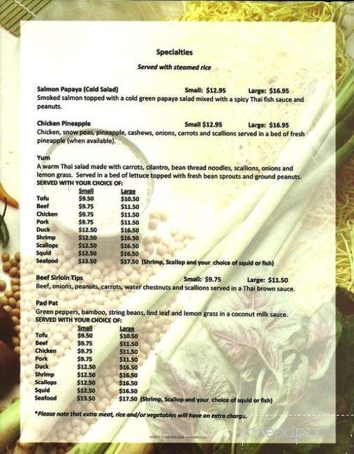 Bangkok Restaurant - Ellsworth, ME menu_pic
