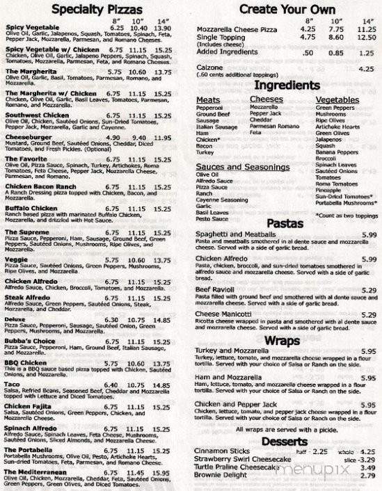 Brick Oven Pizza Company - Searcy, AR menu_pic