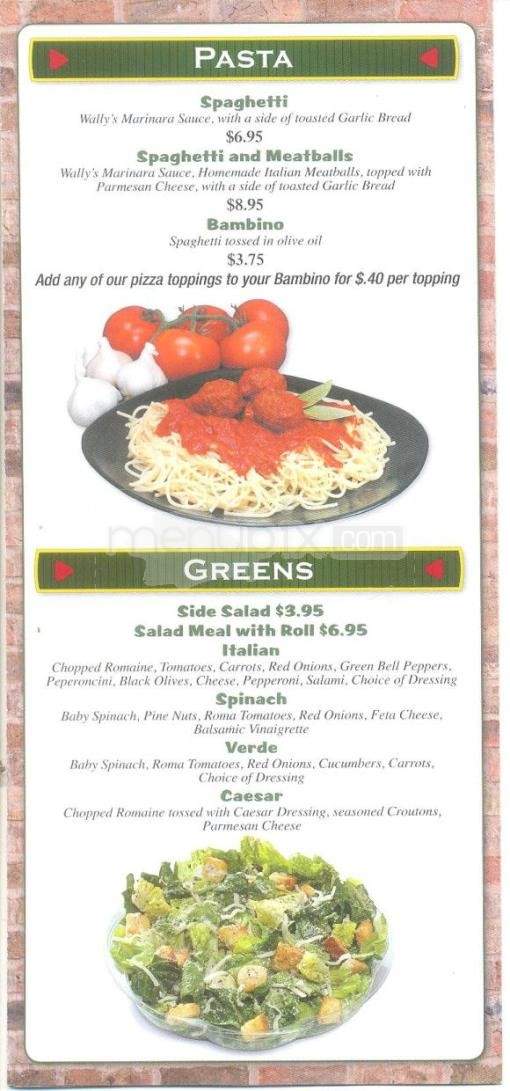 Wally's Pizza and Subs - Carson City, NV menu_pic