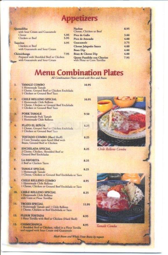 Las Trojes Mexican Restaurant - Sparks, NV menu_pic