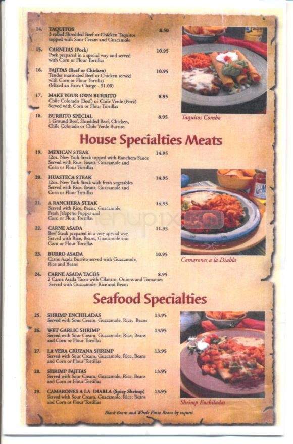Las Trojes Mexican Restaurant - Sparks, NV menu_pic