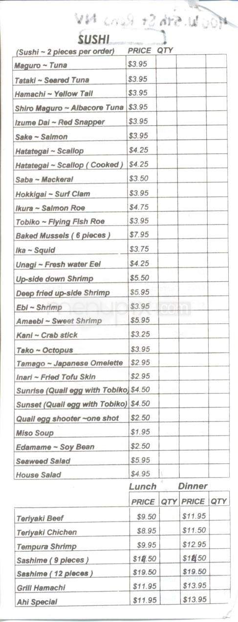 Sushi Lover - Reno, NV menu_pic