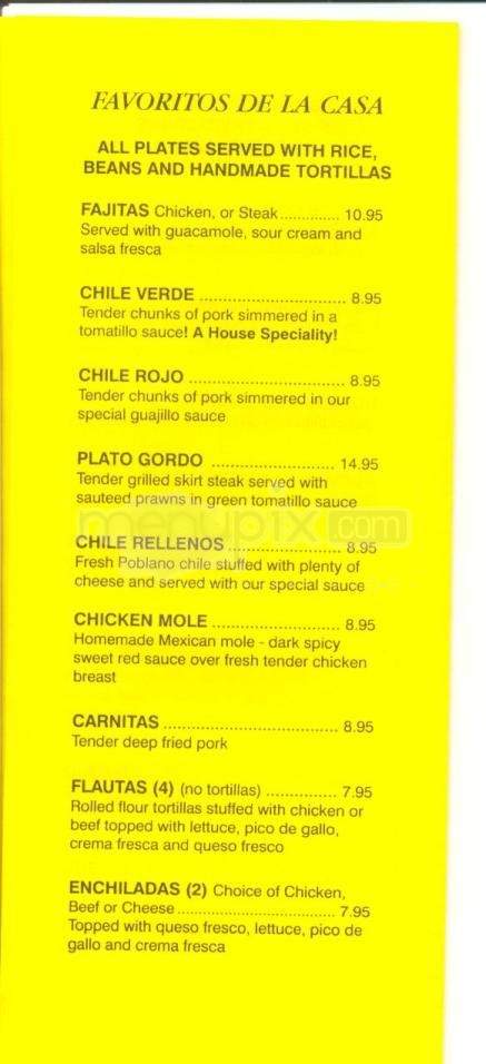 Los Huaraches Taqueria - Marina, CA menu_pic
