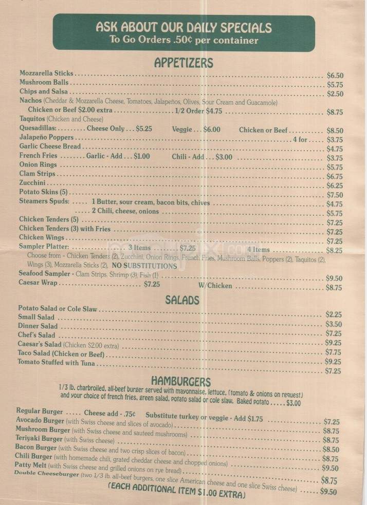 /199456/Steamers-Bar-and-Grill-Menu-South-Lake-Tahoe-CA - South Lake Tahoe, CA