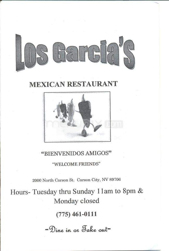 Los Garcia's - Carson City, NV menu_pic