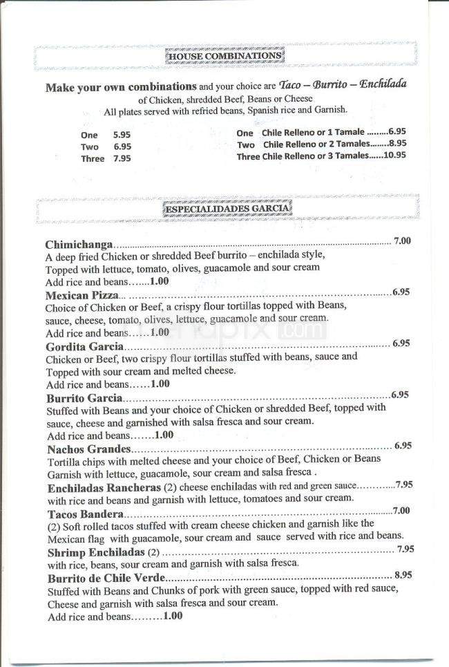 Los Garcia's - Carson City, NV menu_pic
