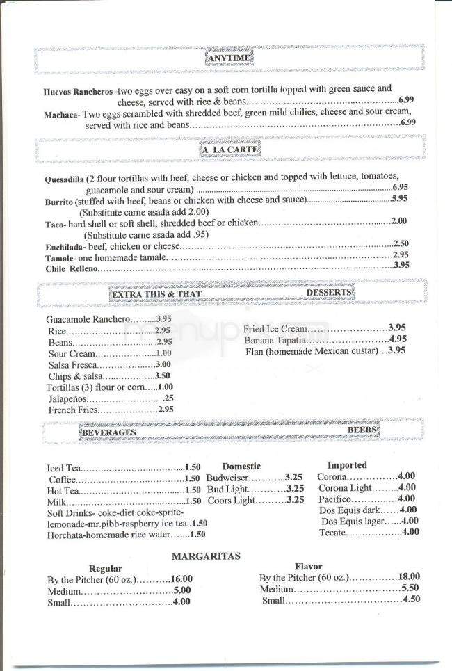 Los Garcia's - Carson City, NV menu_pic