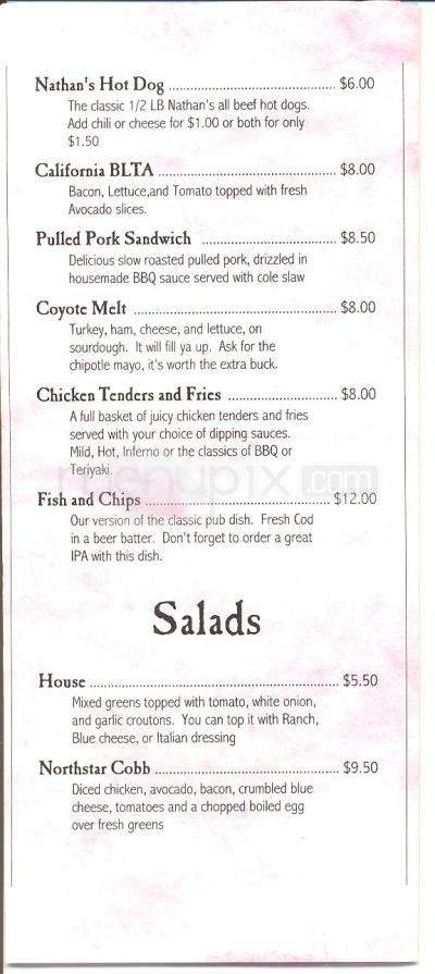 TC's Pub - Truckee, CA menu_pic