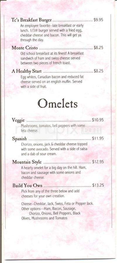 TC's Pub - Truckee, CA menu_pic