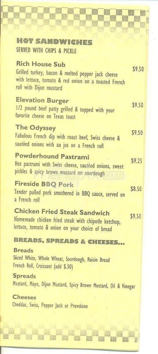 Camp Richardson General Store - South Lake Tahoe, CA menu_pic