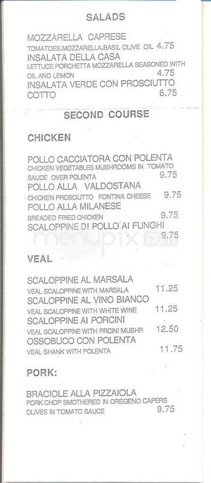 Bella Italia - Reno, NV menu_pic