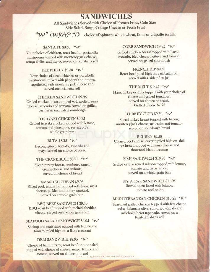 Moxie's Spirits & Dining - Reno, NV menu_pic