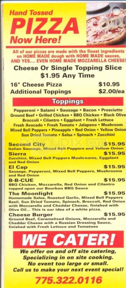 Cue & Cushion - Reno, NV menu_pic