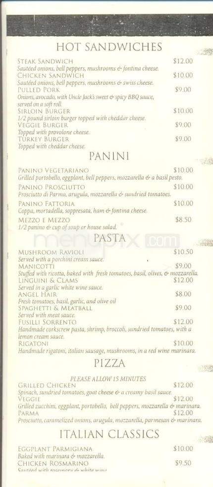 Mario's Portofino - Reno, NV menu_pic