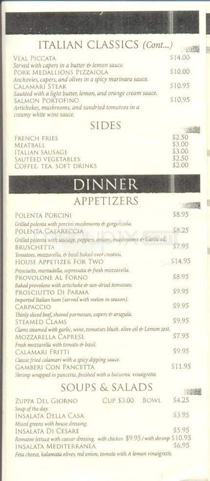 Mario's Portofino - Reno, NV menu_pic