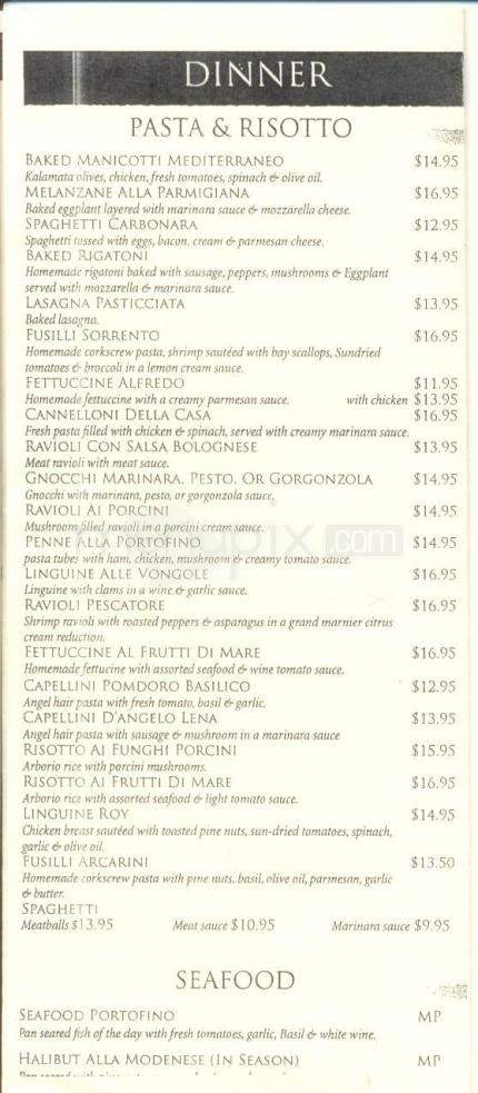Mario's Portofino - Reno, NV menu_pic