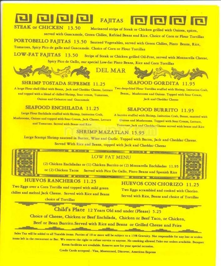 El Charro Avitia - Carson City, NV menu_pic